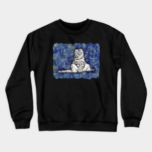 Cat Van Gogh Starry Night Crewneck Sweatshirt